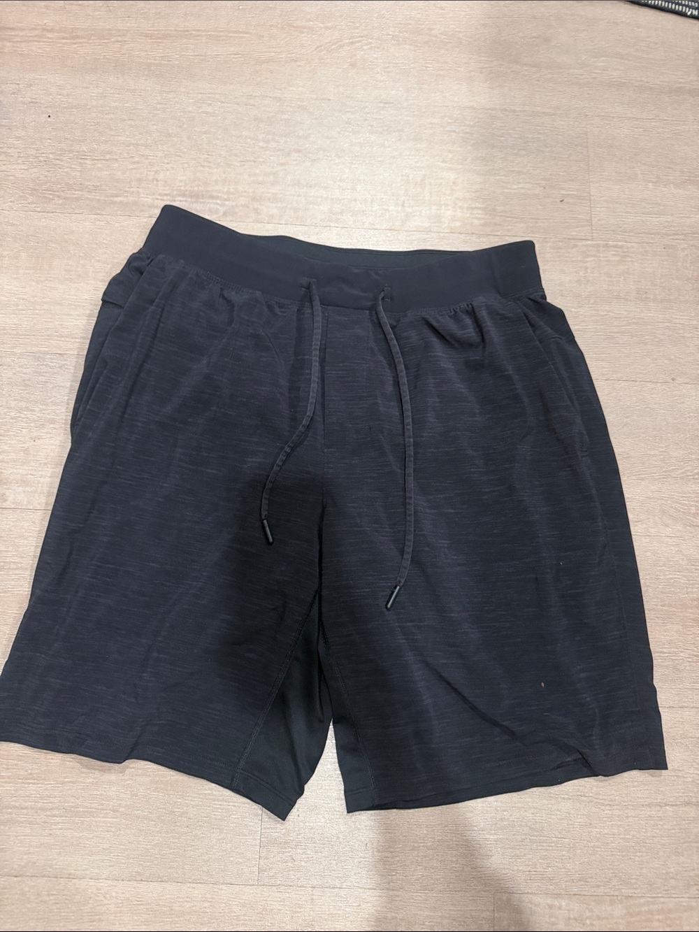lululemon athletica Men's Black Athletic Drawstring Shorts